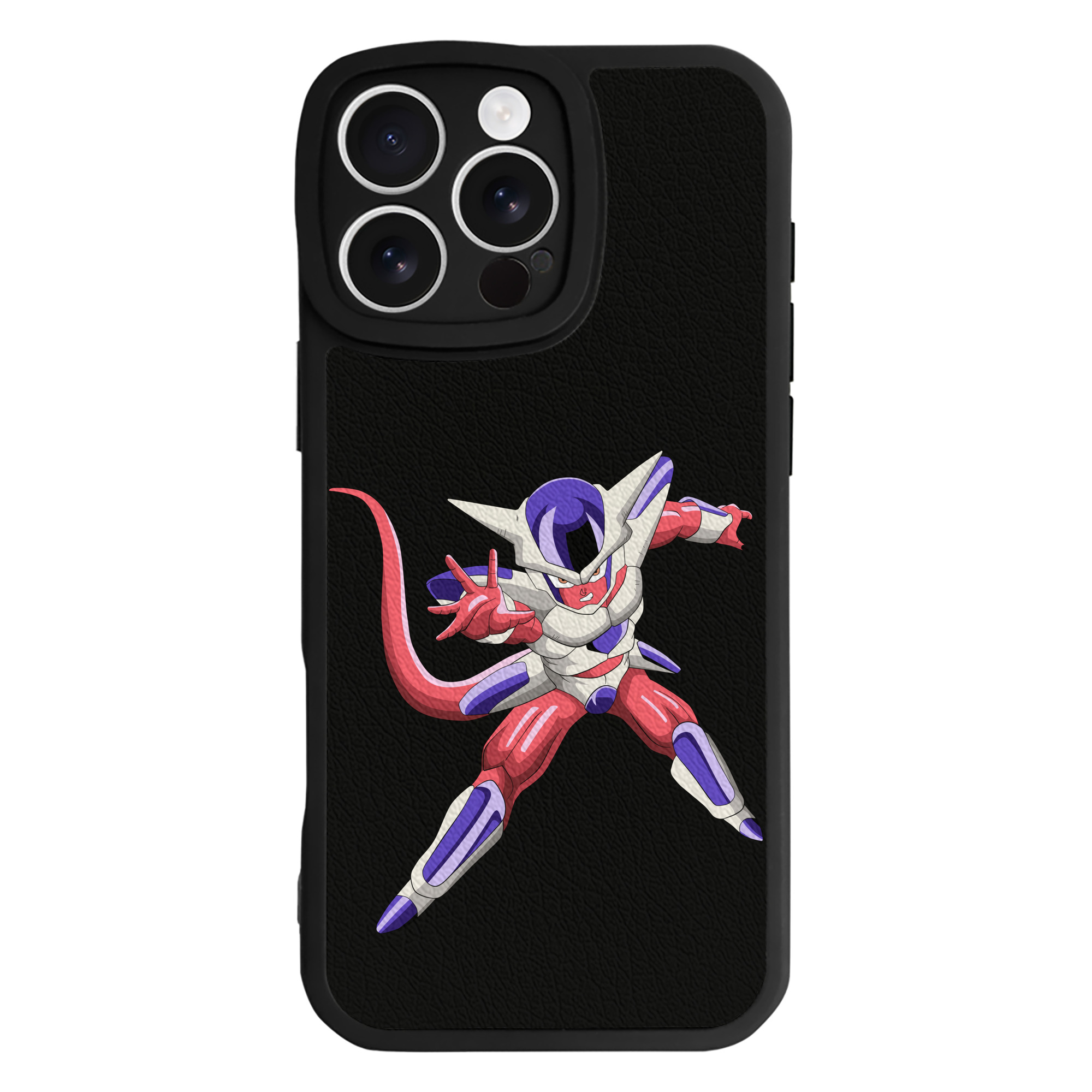 （画像用） ドラゴンボール フリーザ DRAGON BALL Frieza 【iPhone 16シリーズ対応】シリコンスマホケース（レザー調） 材質：シリコン
